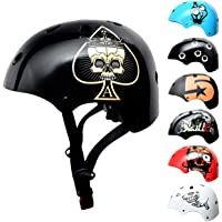 Los mejores  - SkullCap® Casco de Skate y BMX Bicicleta Y Scooter Eléctrico Niños 5-13 Años Adultos De 14 A 39 Años